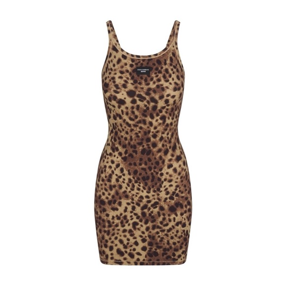 DOLCE & GABBANA x SKIMS COTTON RIB SCOOP TANK MINI DRESS! - Picture 2 of 6